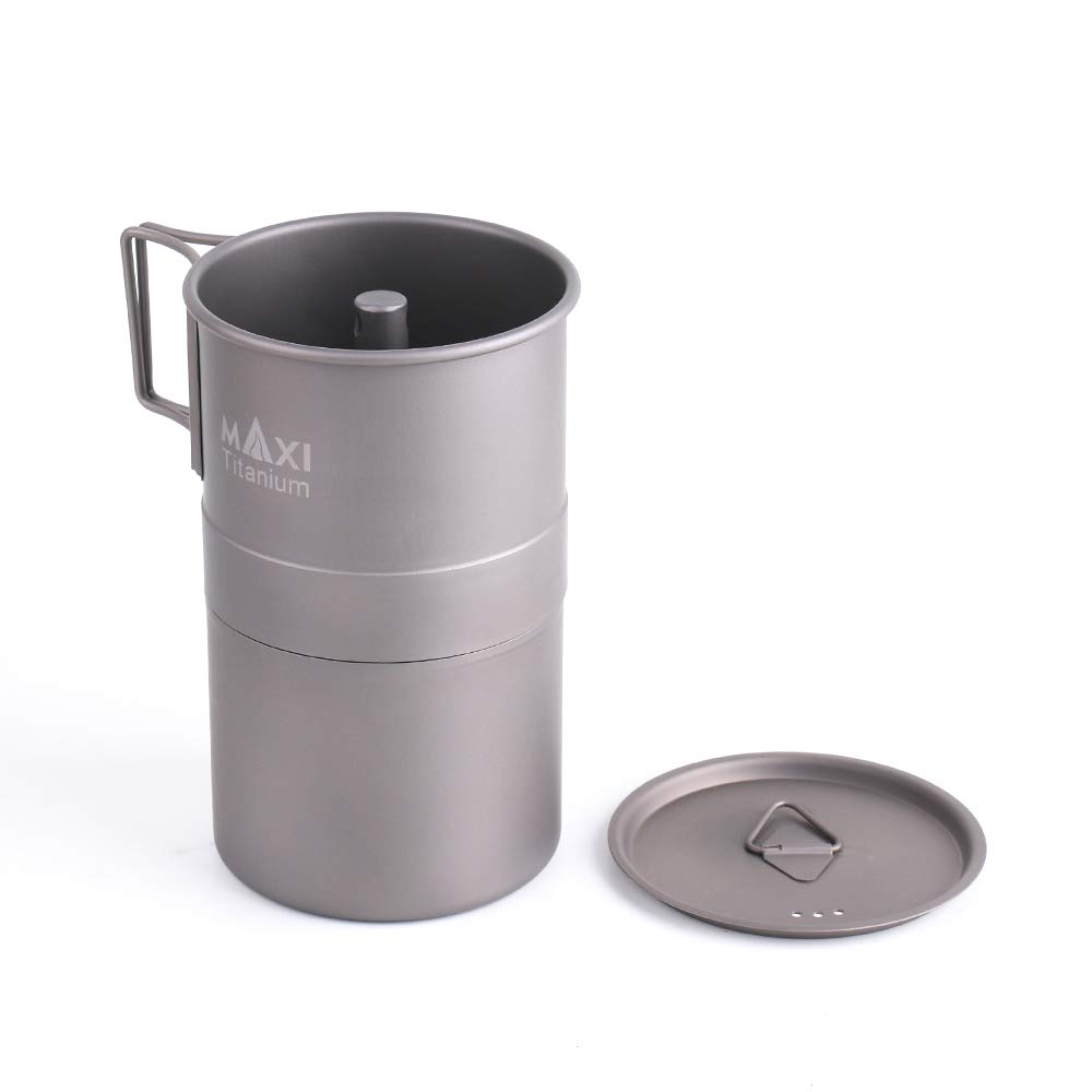 新品 MAXI マキシ チタンコーヒーメーカー 200ml マキシ チタンコーヒーメーカー200ml グレード1チタン | Maxi